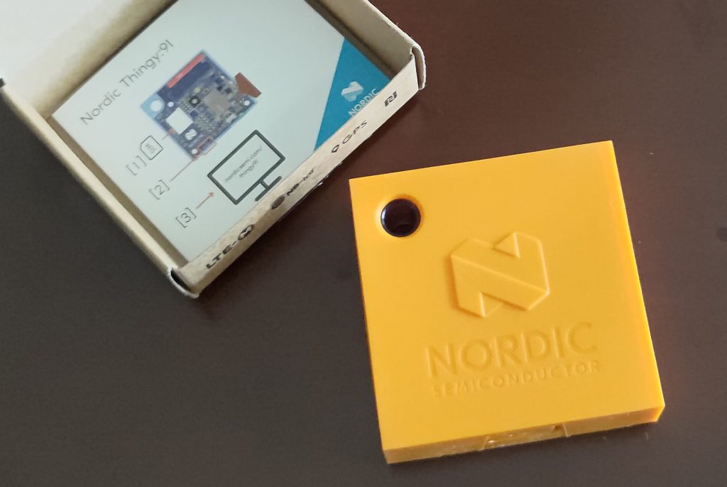 Nordic Thingy:91 Cellular IoT Prototyping Platform, unboxed.